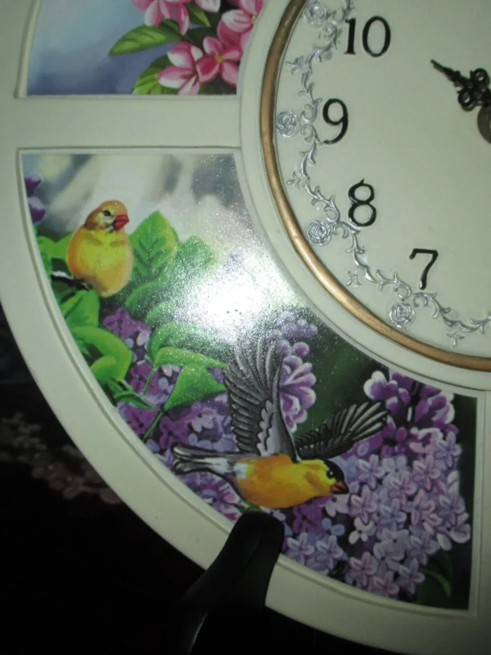 Birds & Flowers Clock